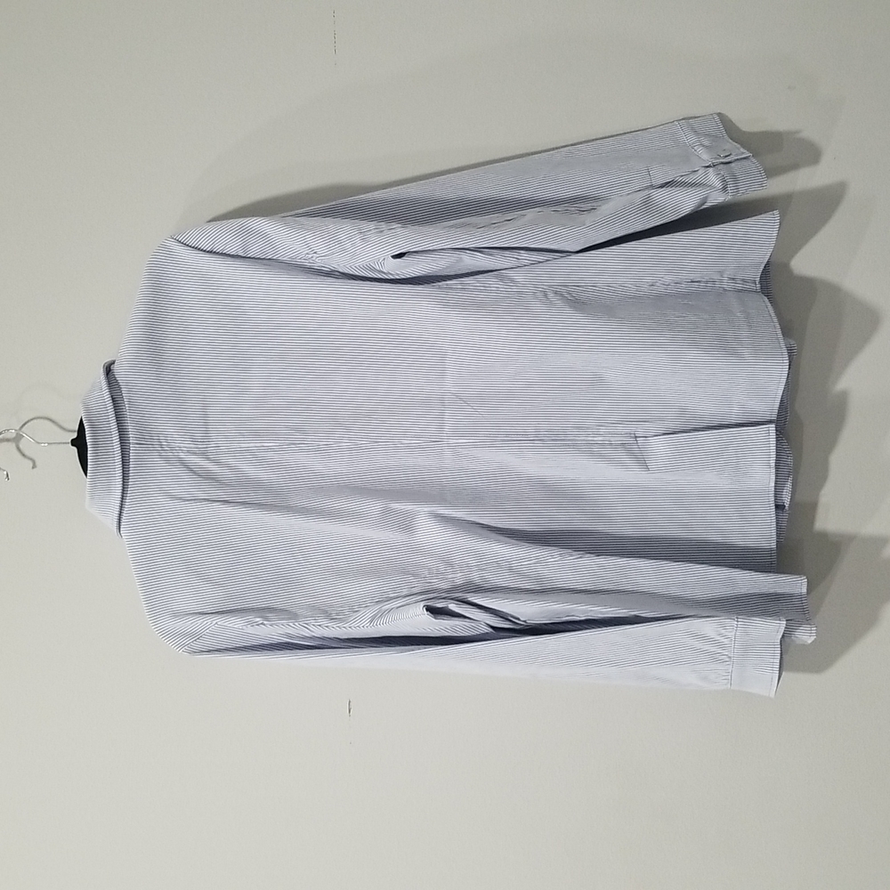 Chico's Striped Snap Blazer, Sz 3 - Picture 8 of 8